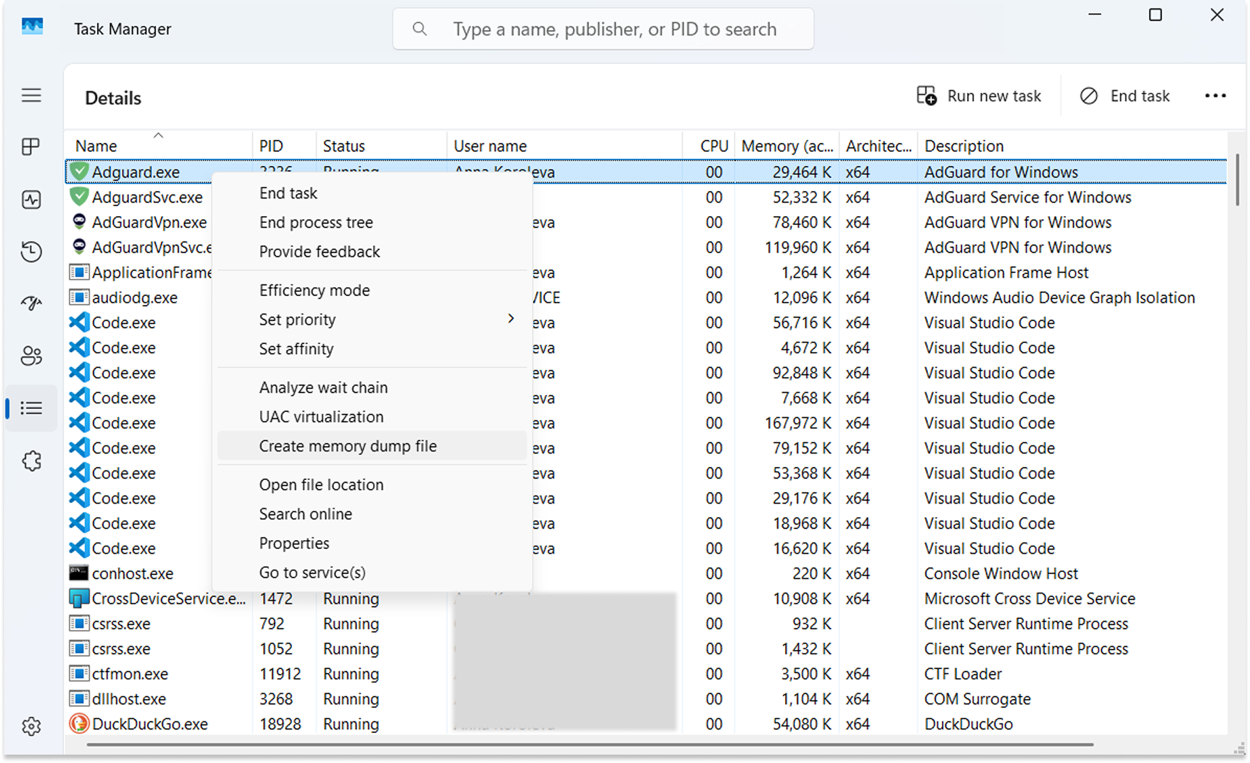 Create dump file *border