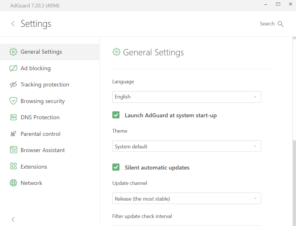 Settings *border