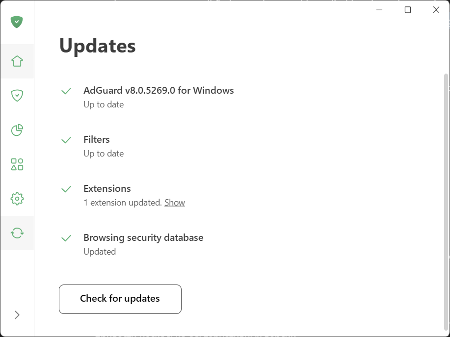 Check for updates *border
