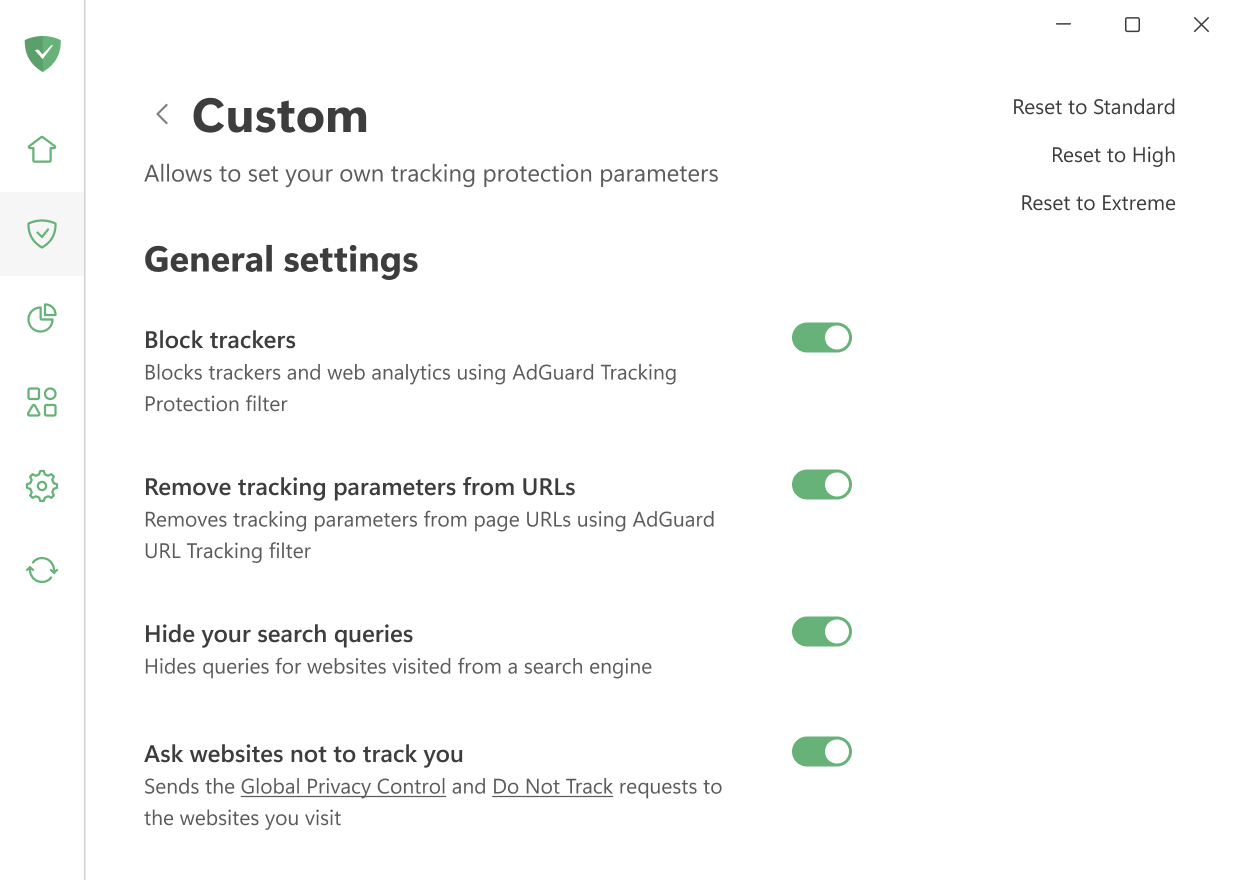 General settings *border