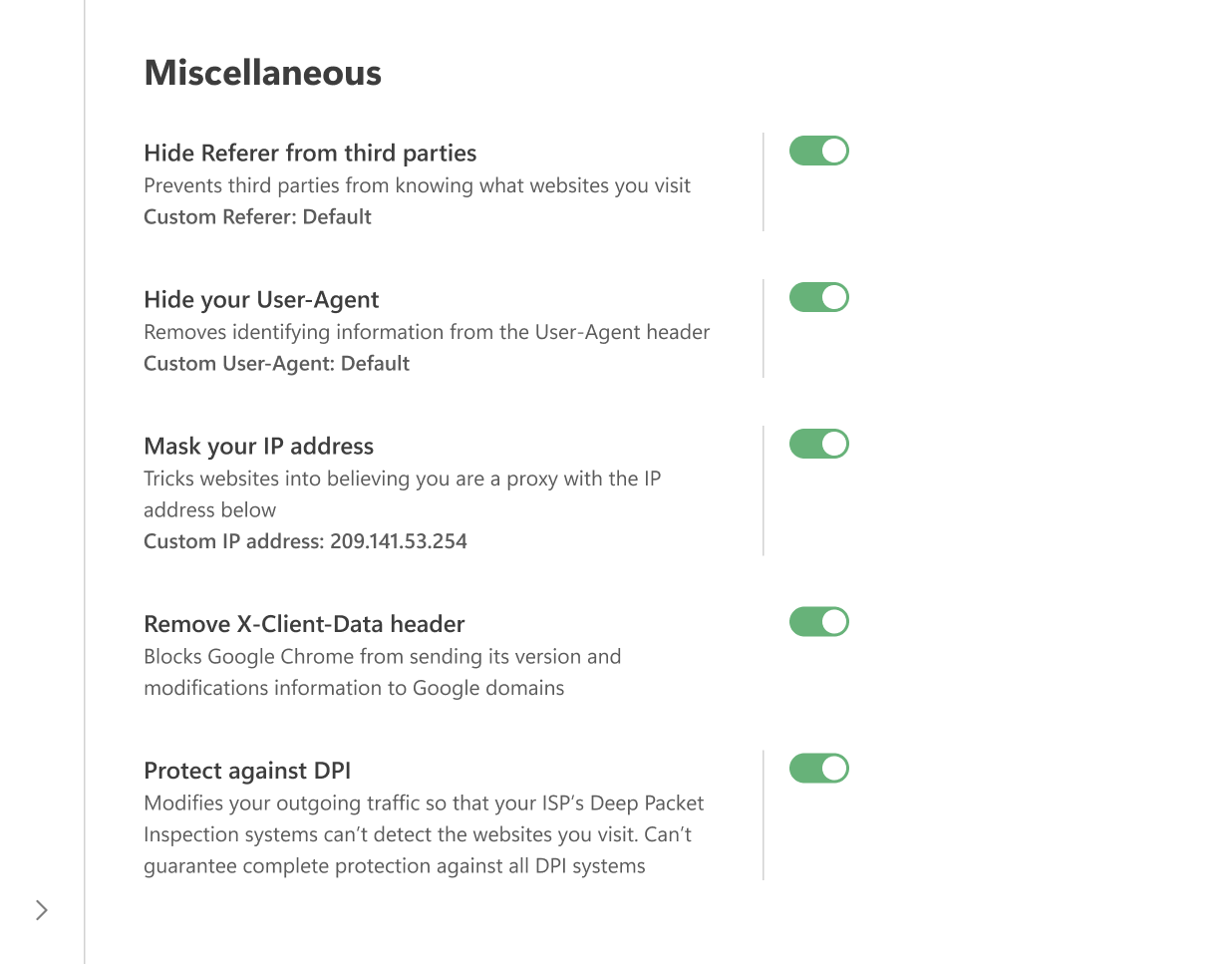 Miscellaneous *border