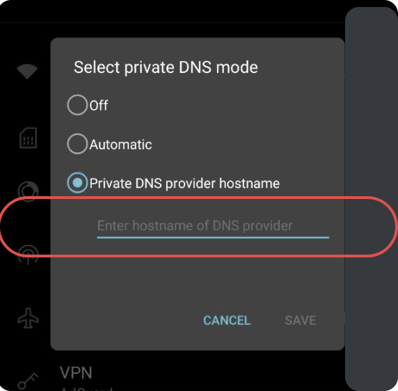 Private DNS *mobile_border