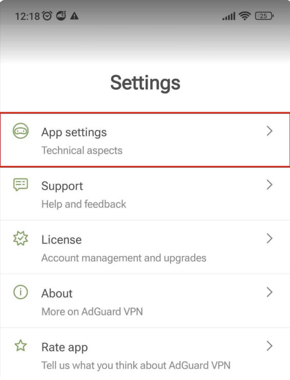 App settings *mobile_border