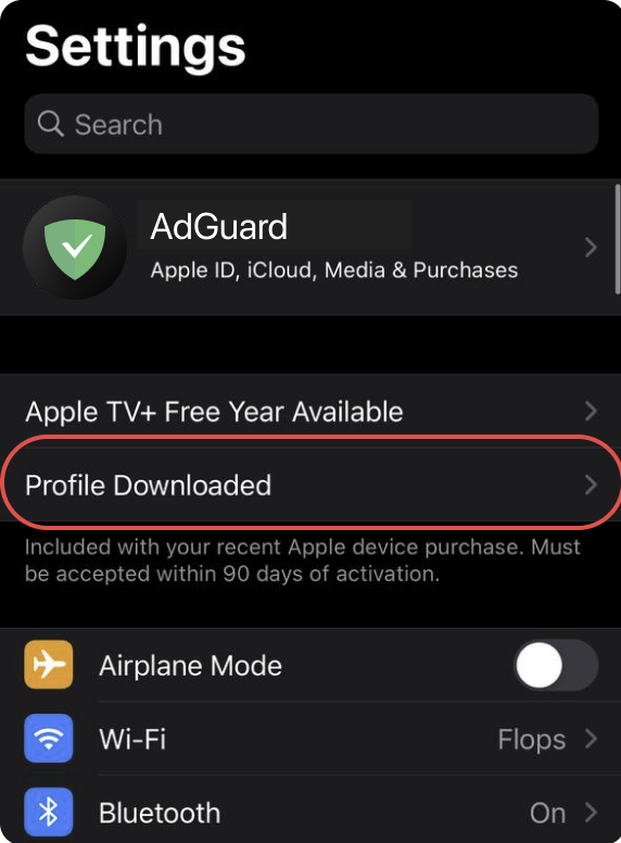 ios adguard dns