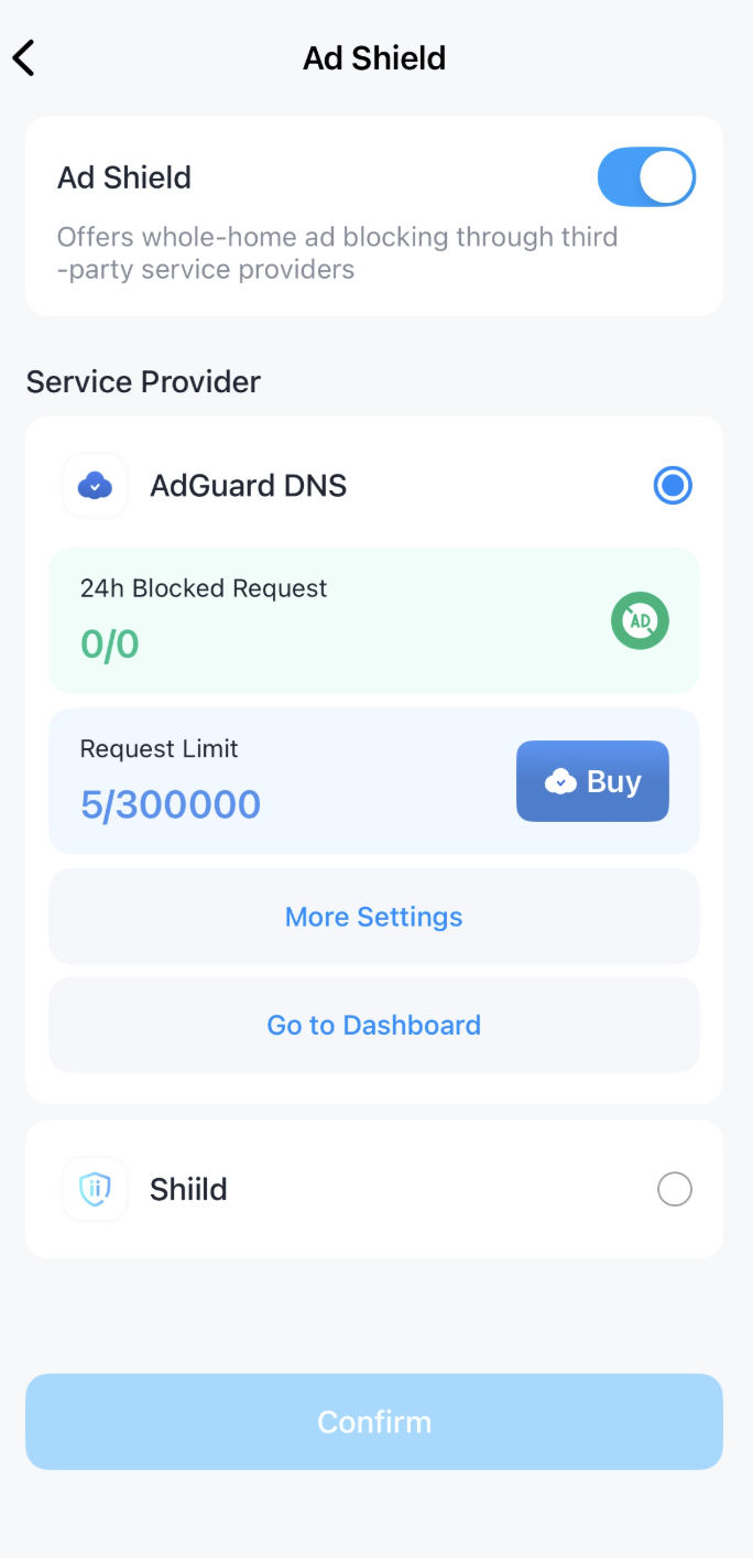 Go to Dashboard