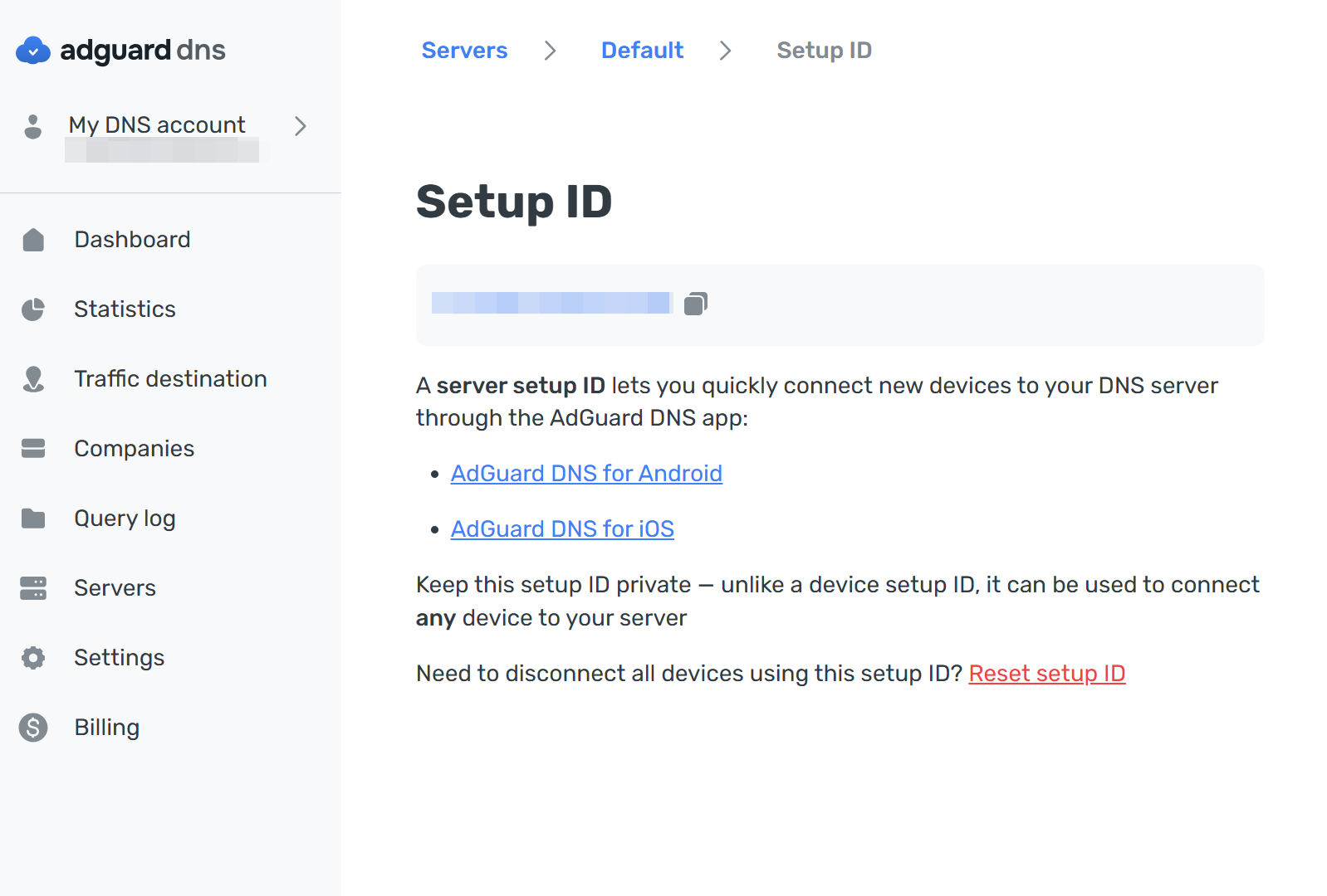 Setup ID