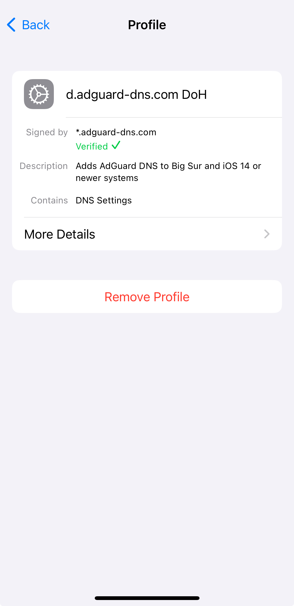 adguard dns profile