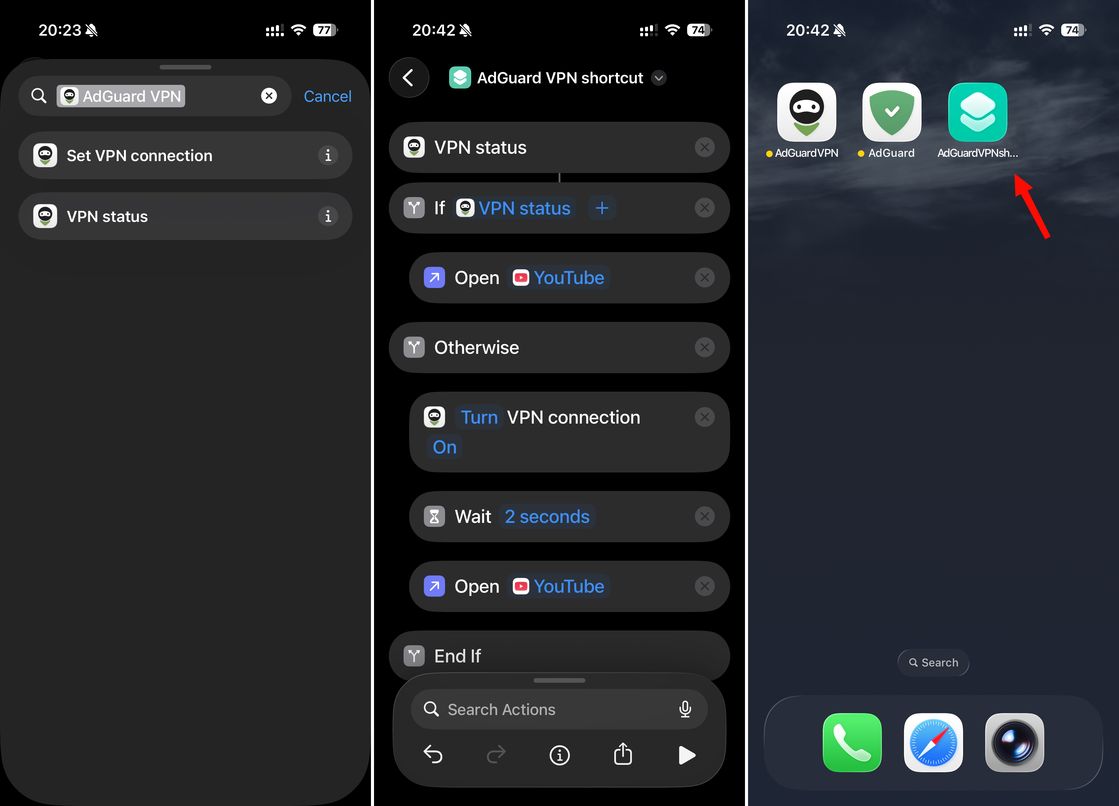 Add custom shortcut