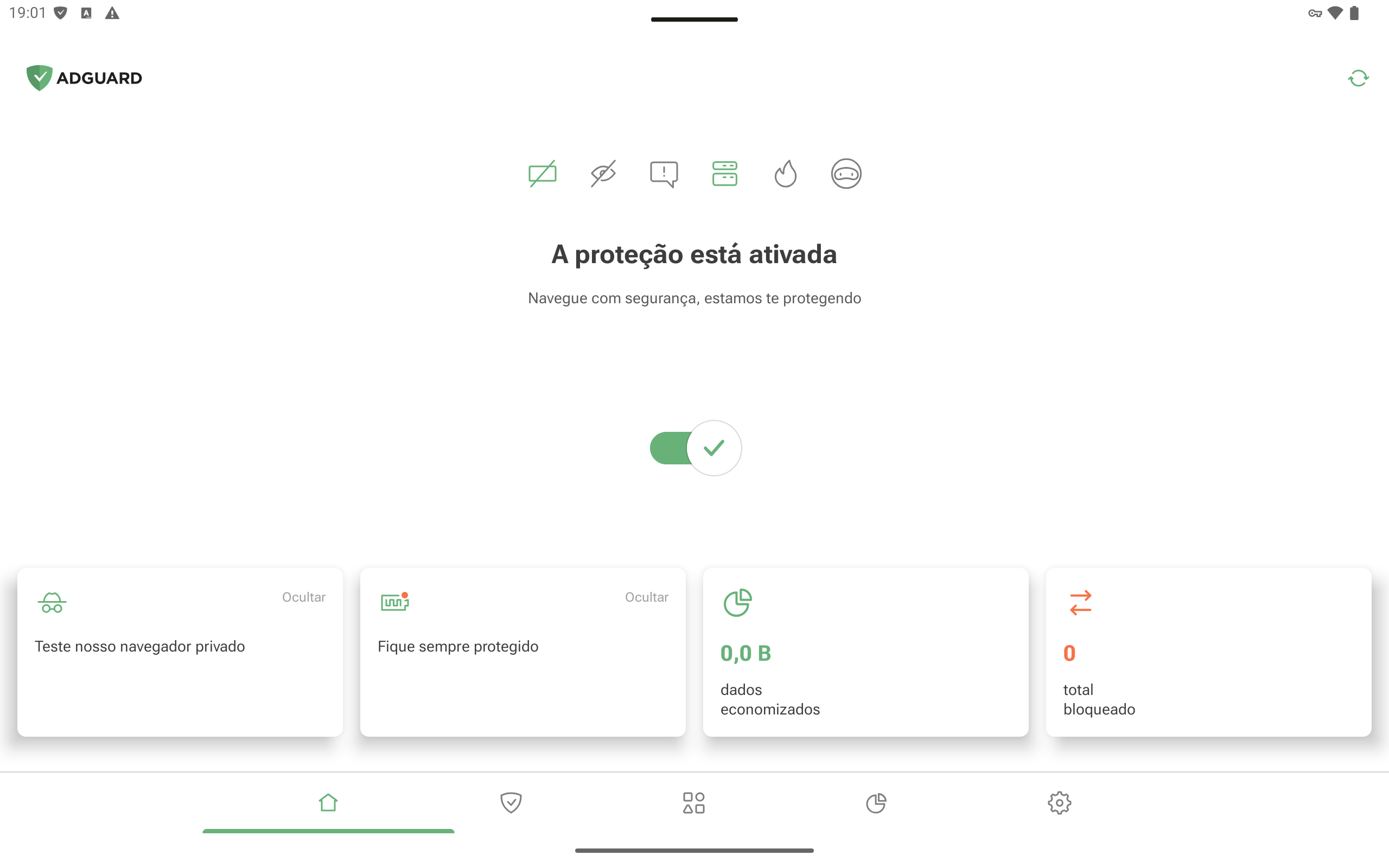 Modo paisagem *mobile