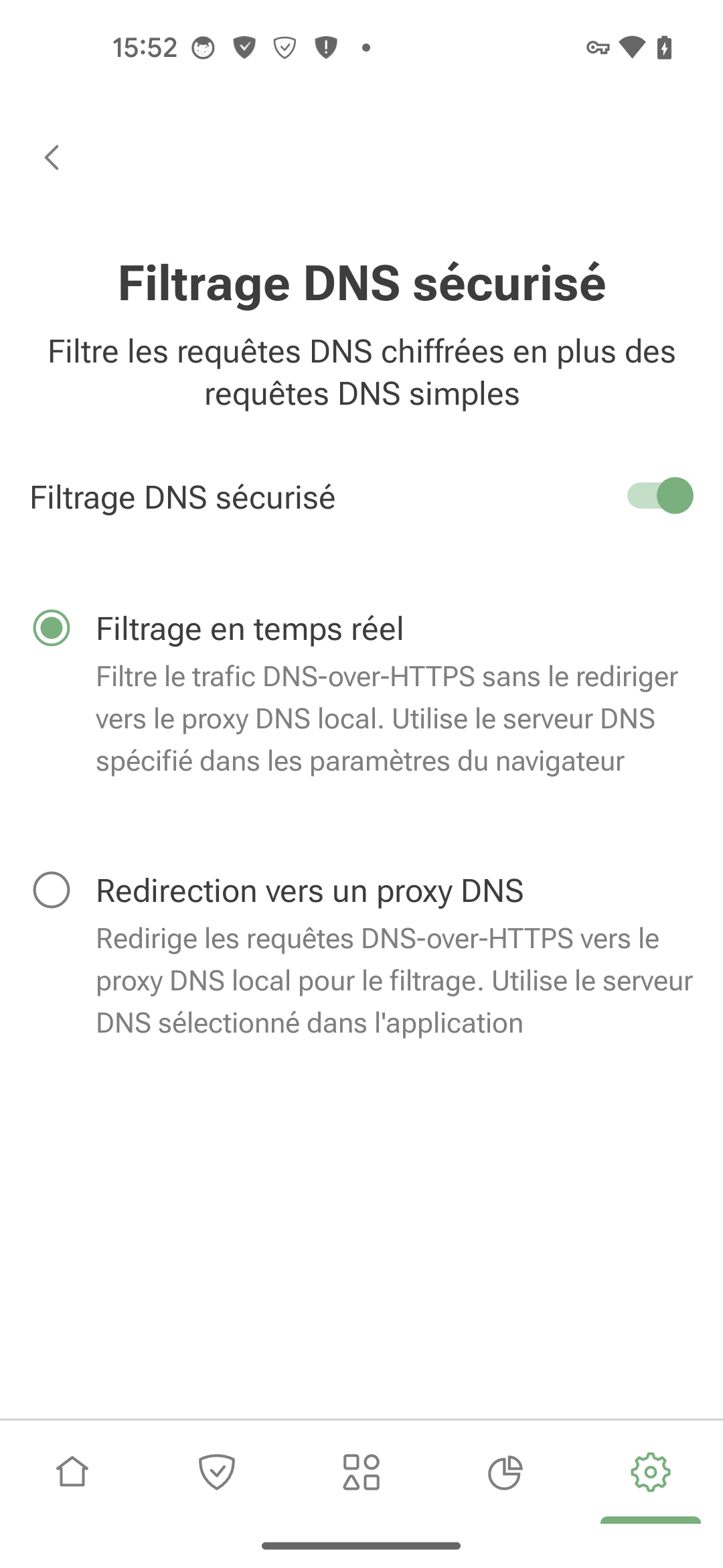 Filtrage DNS sécurisé