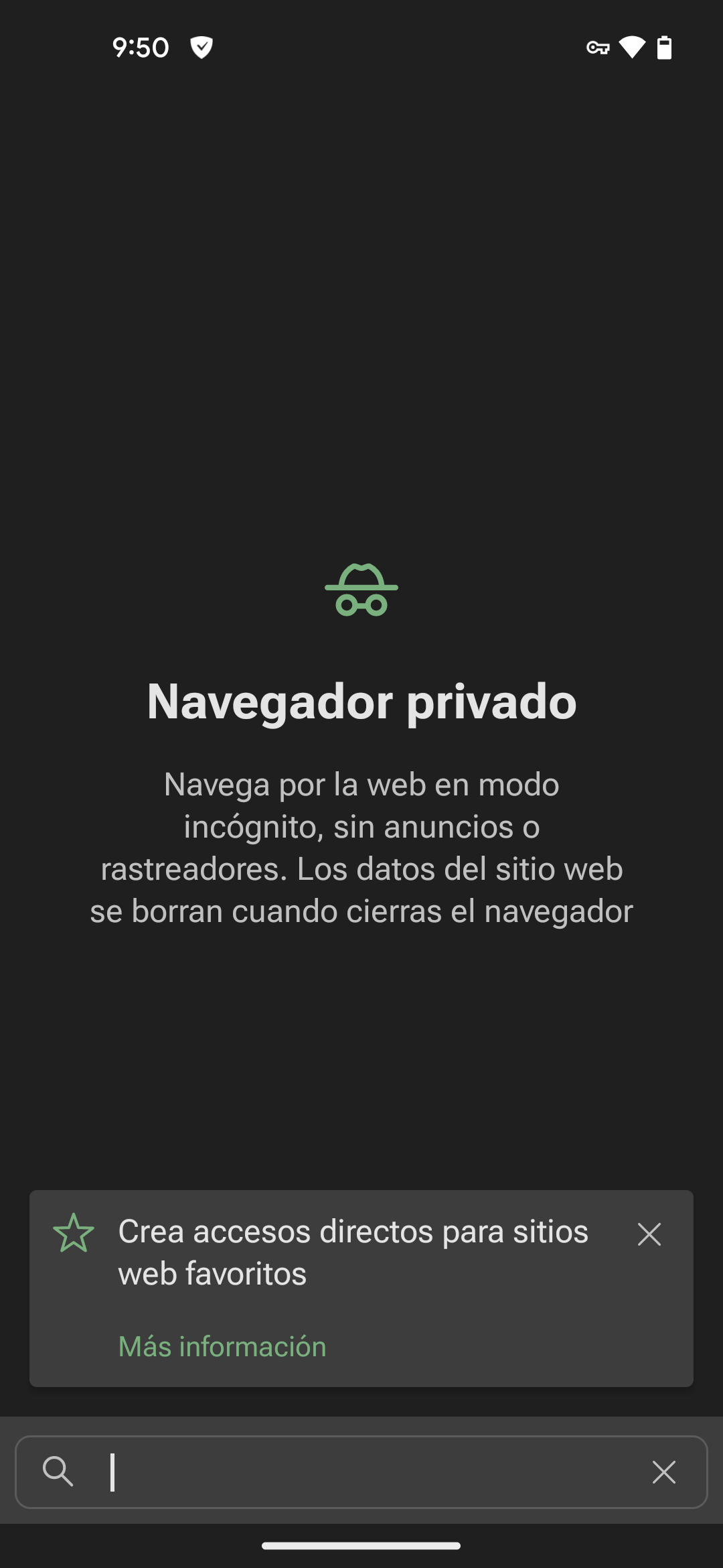 Navegador privado *mobile_border