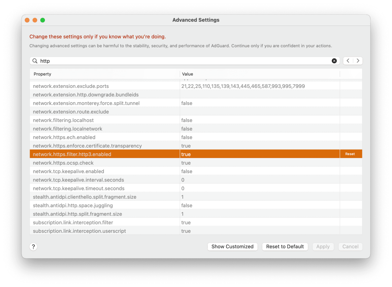 HTTP/3 support *mobile border