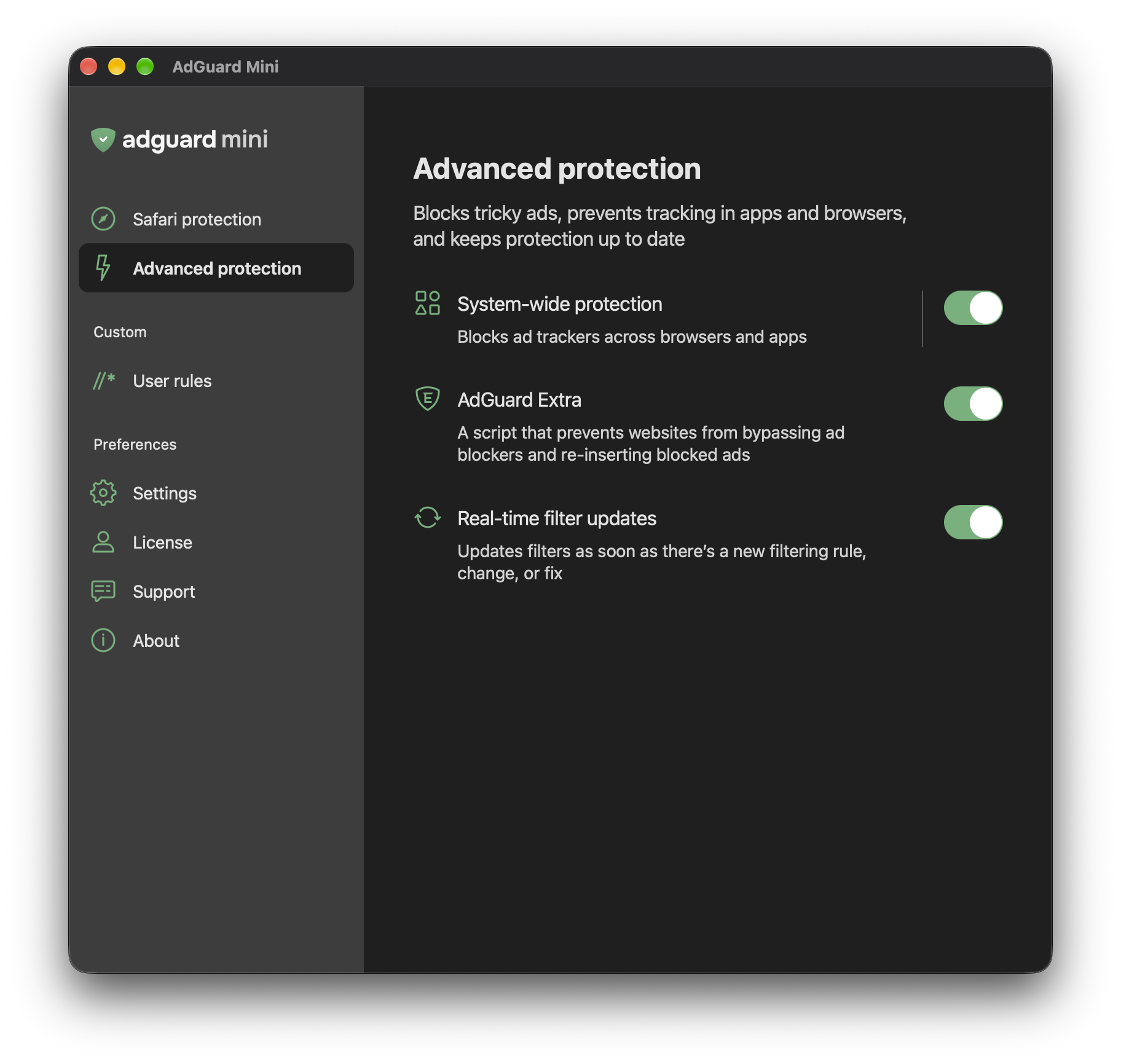 System-wide protection