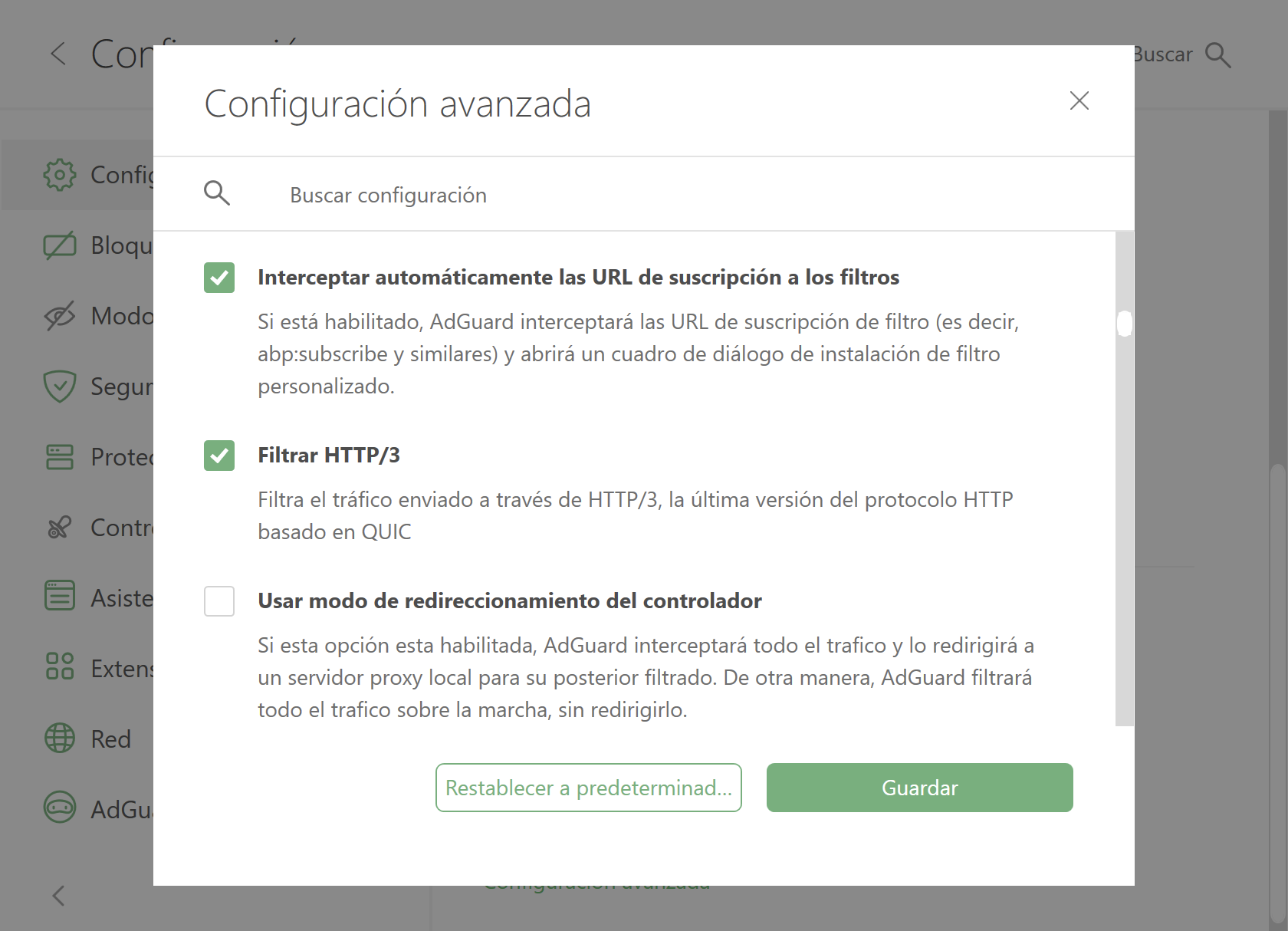 Compatibilidad con HTTP/3 *mobile border