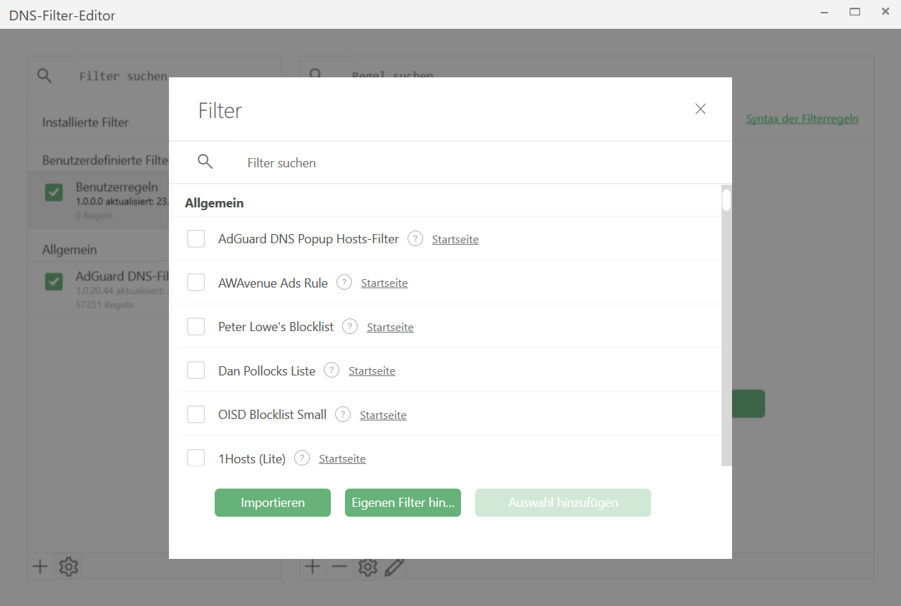 DNS-Filter *border