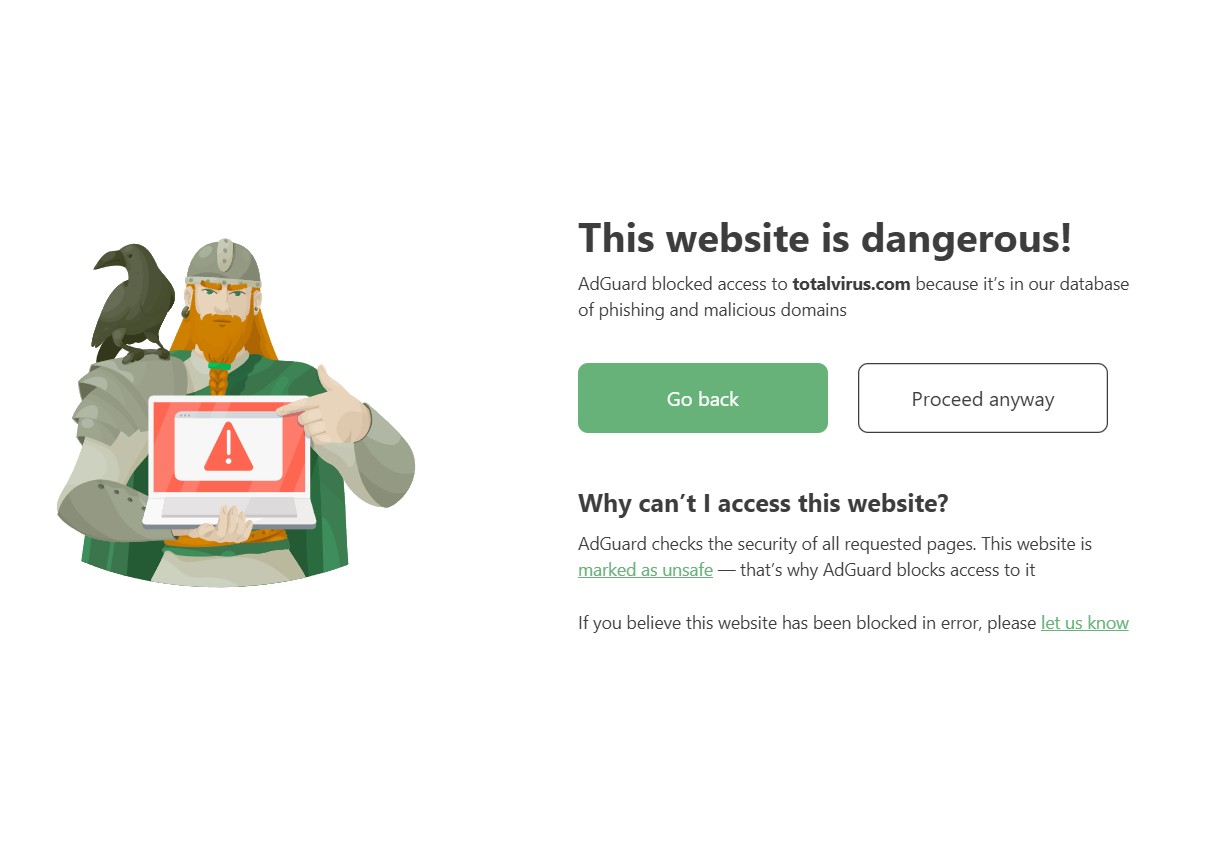 Dangerous website *border