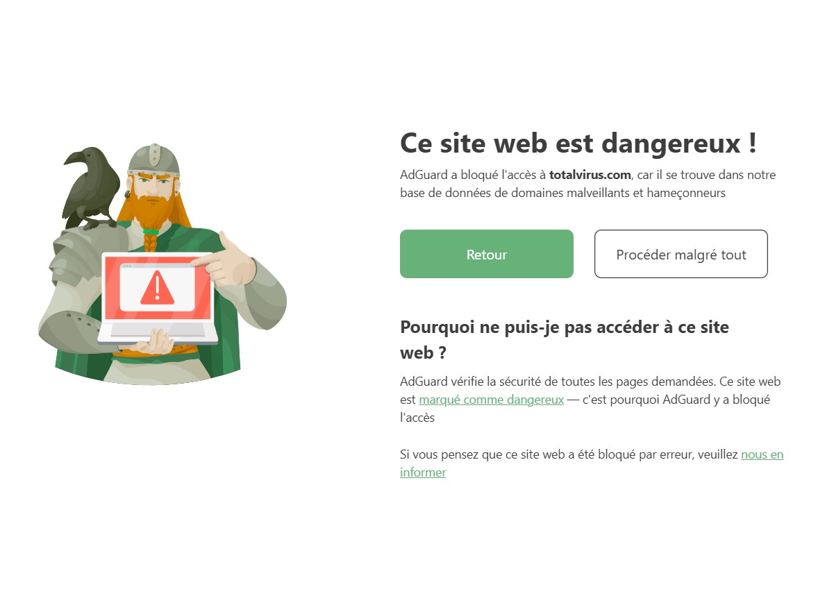 Site web dangereux *border