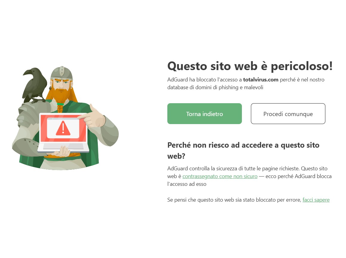 Sito web dannoso *border