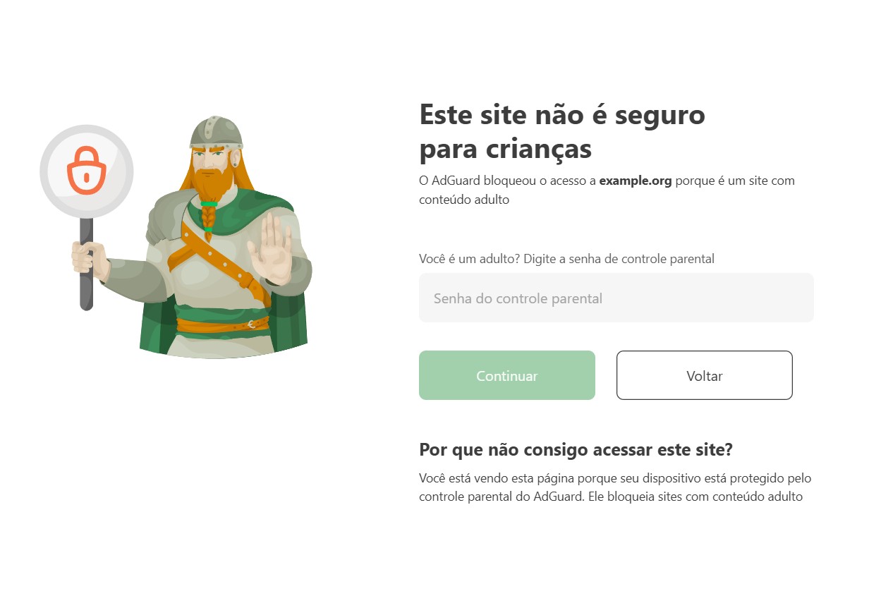 Site bloqueado pelo Controle dos Pais *border