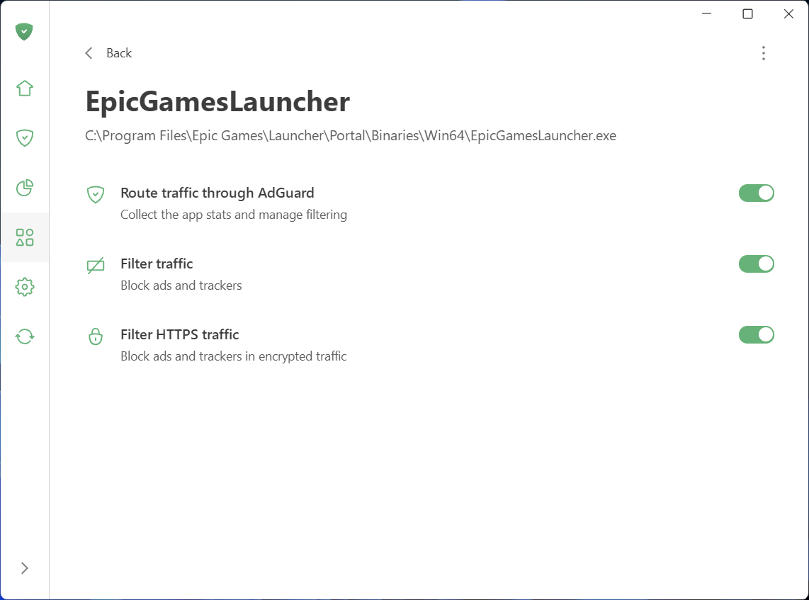 Filter HTTPS traffic