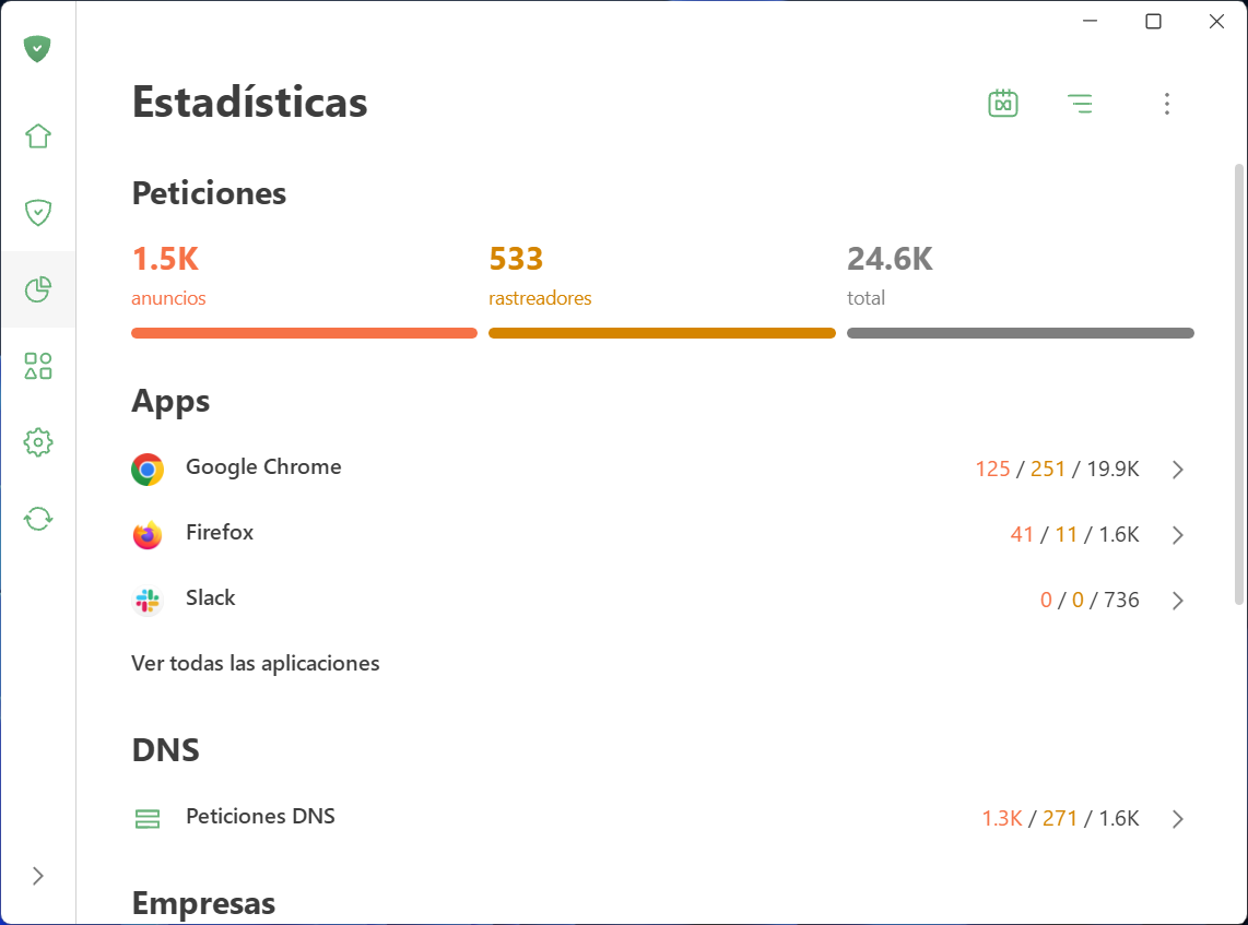 Estad&iacute;sticas