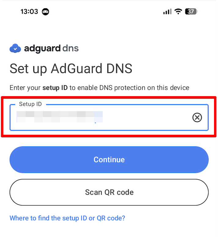 ID di configurazione *mobile_border