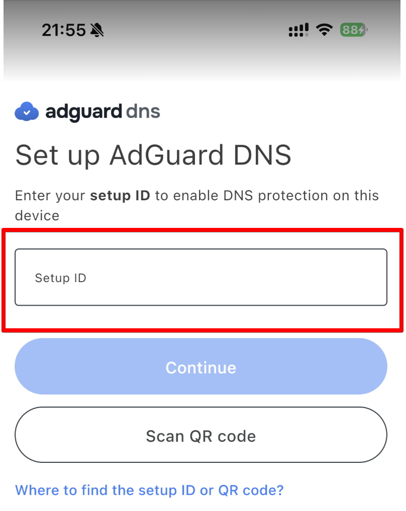 ID di configurazione *mobile_border