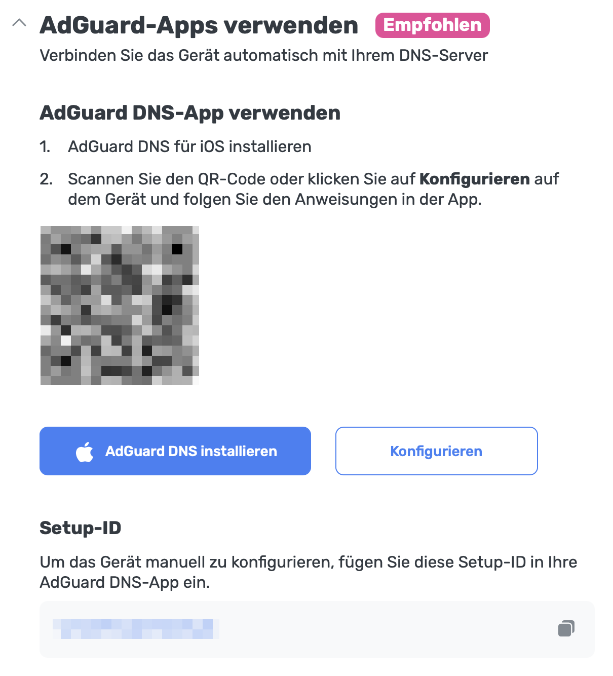 AdGuard-Apps verwenden