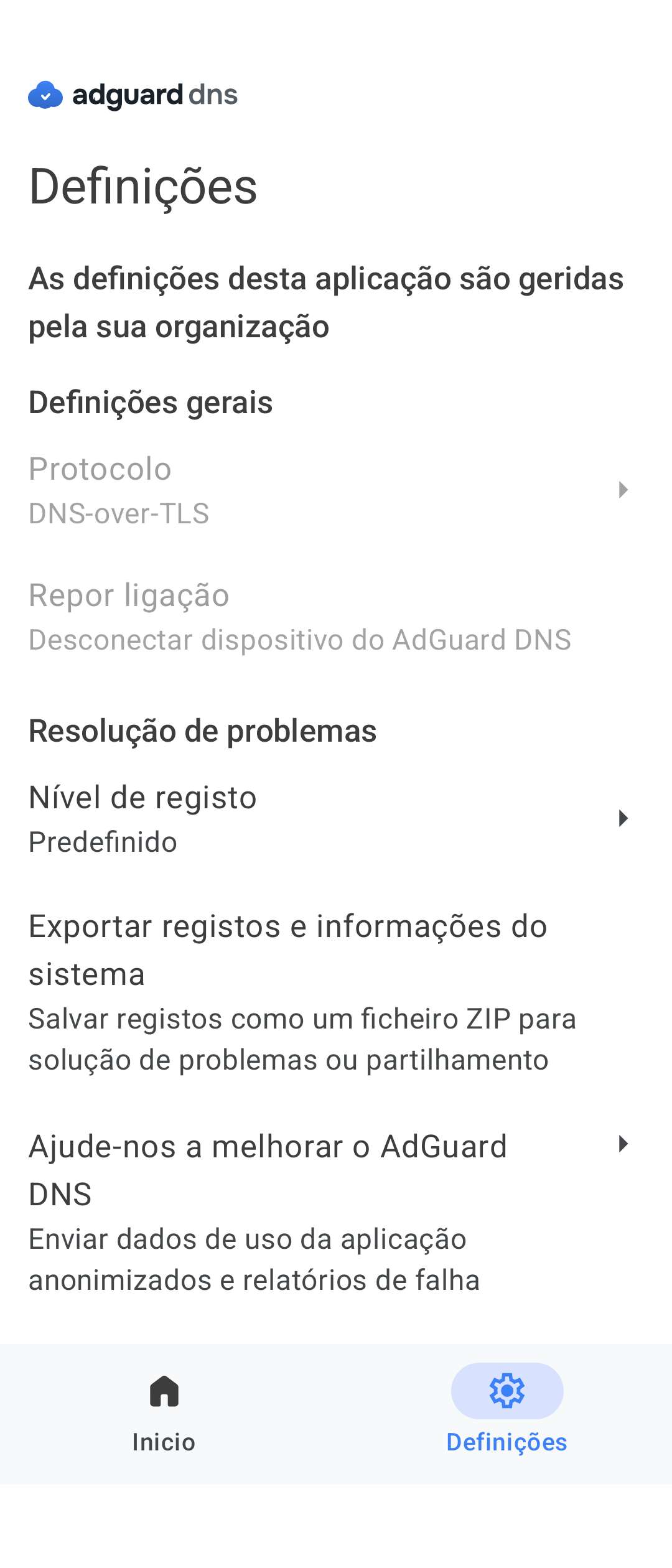 Configura&ccedil;&otilde;es *mobile