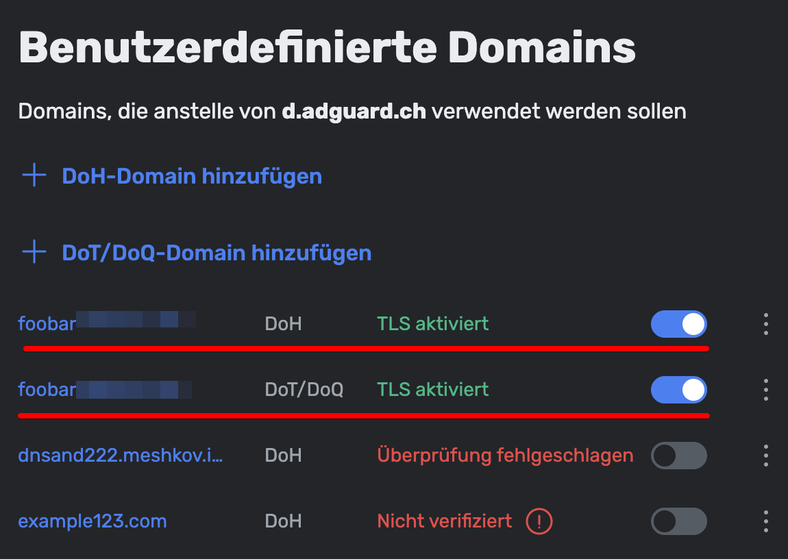 Zertifikat einrichten *border
