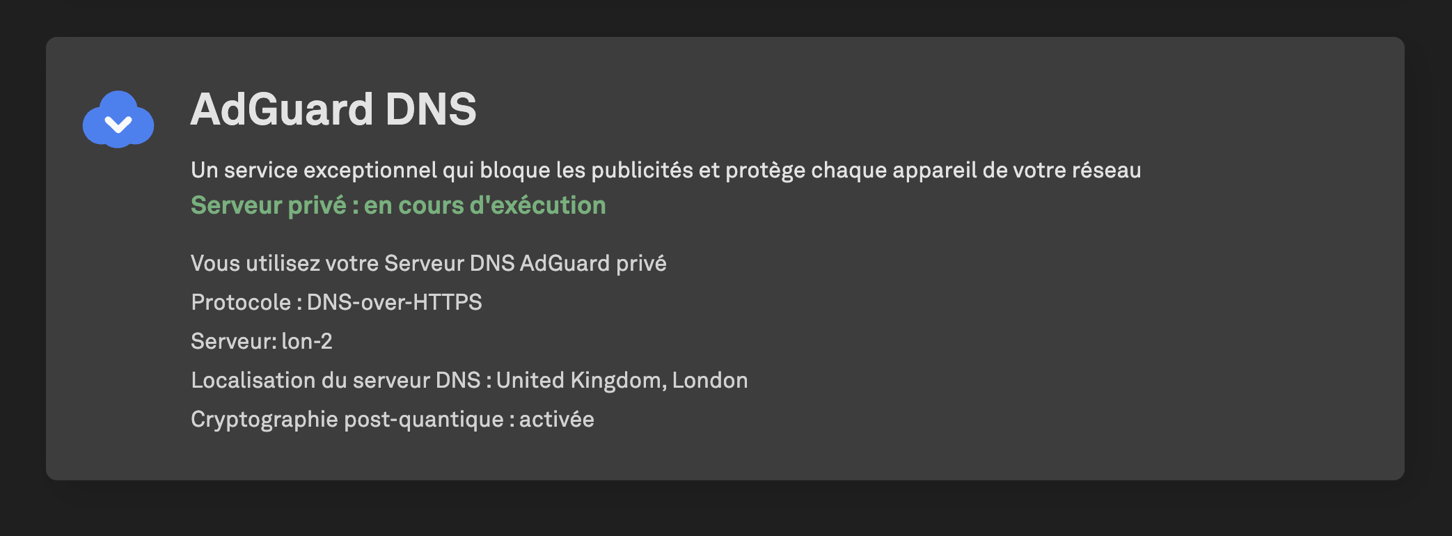 Cryptographie post-quantique dans AdGuard DNS *border