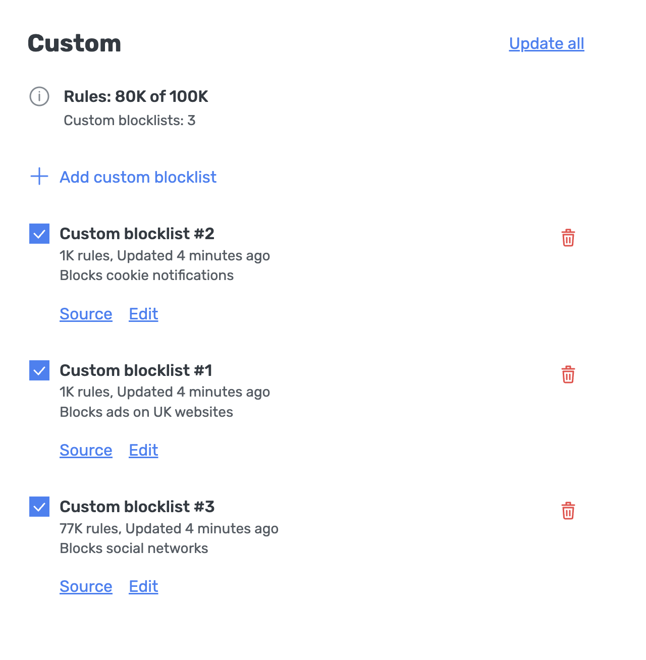Add custom blocklist *border