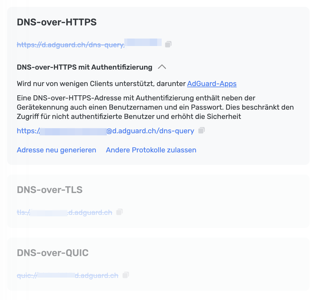 DNS-over-HTTPS mit Authentifizierung