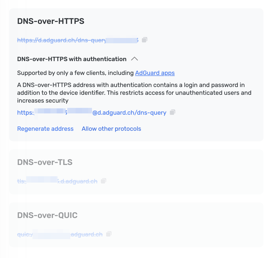 DNS-over-HTTPS con autenticación