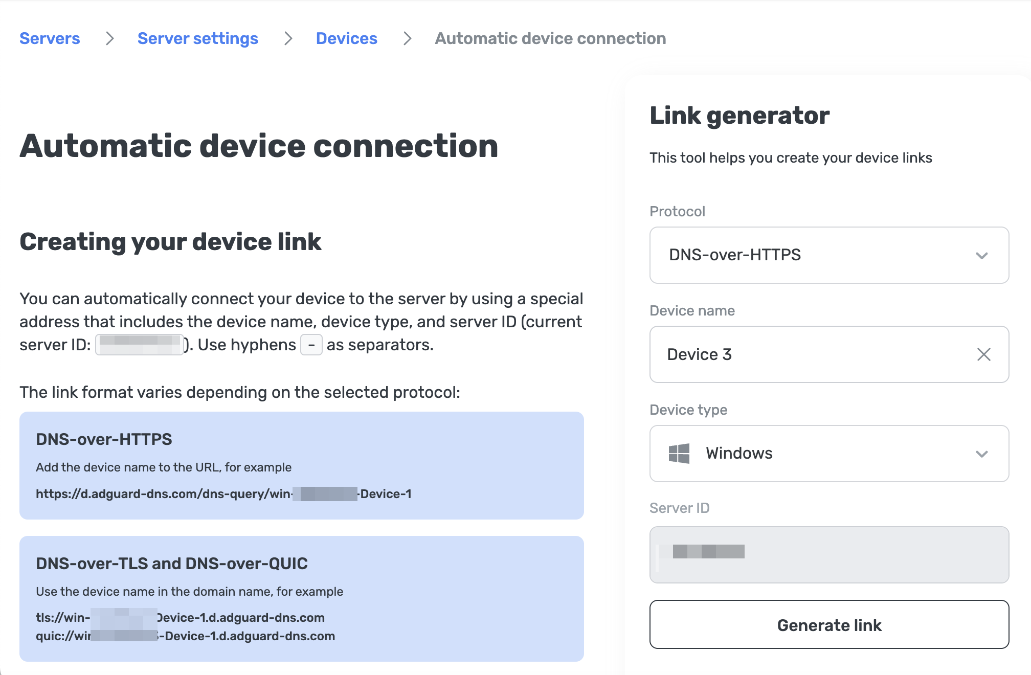 Automatic device connection