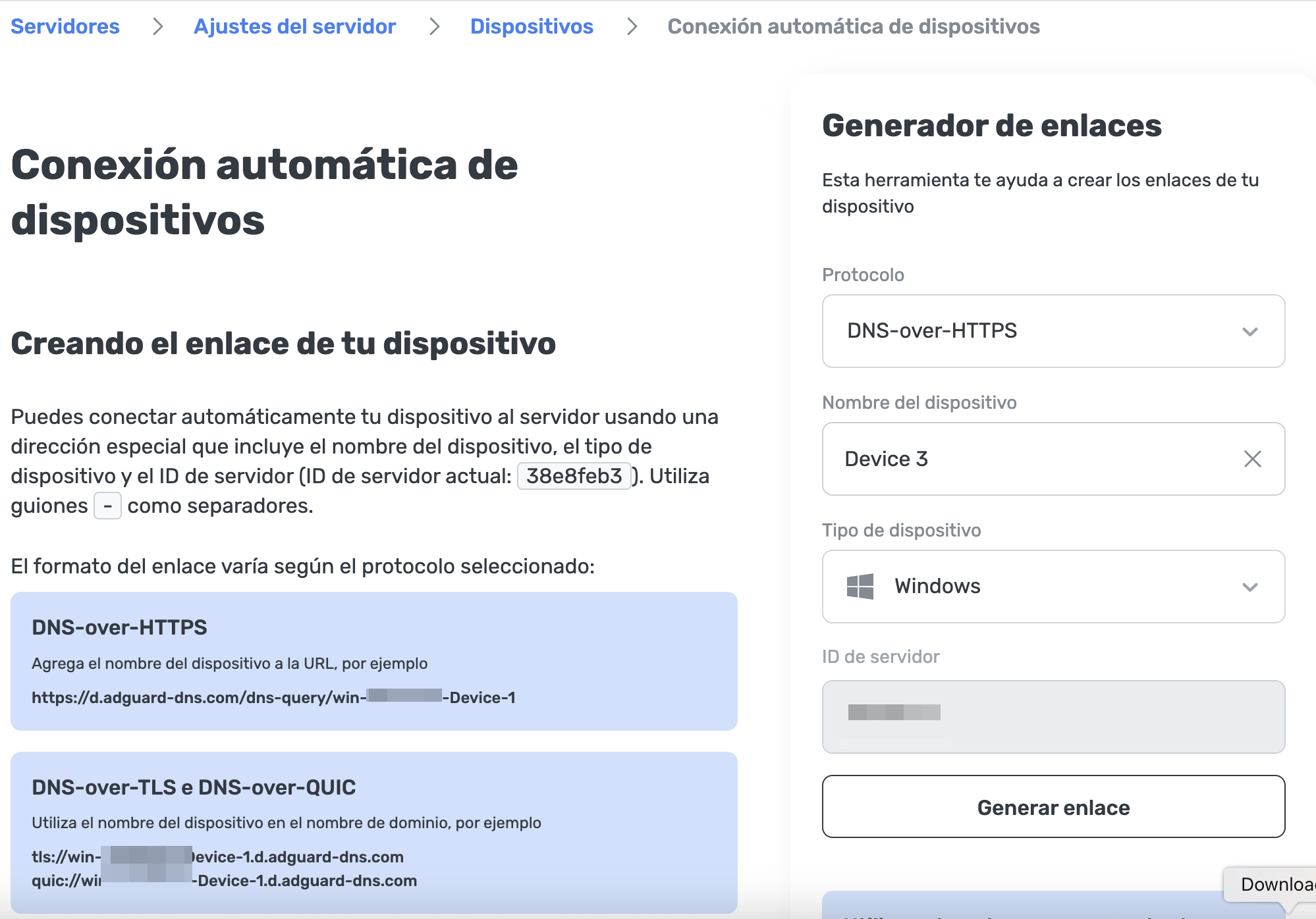 Conexión automática de dispositivos