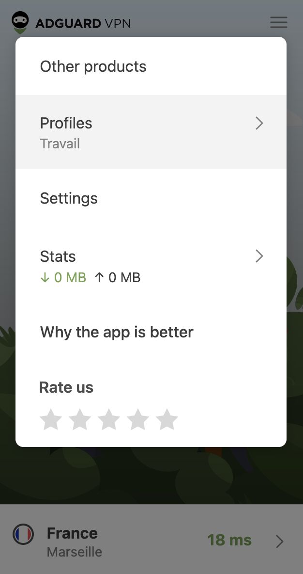 Fen&ecirc;tre contextuelle de l'extension *mobile