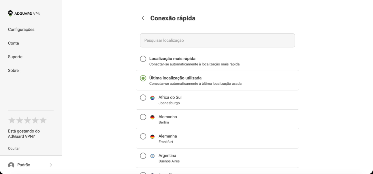 Conexão rápida