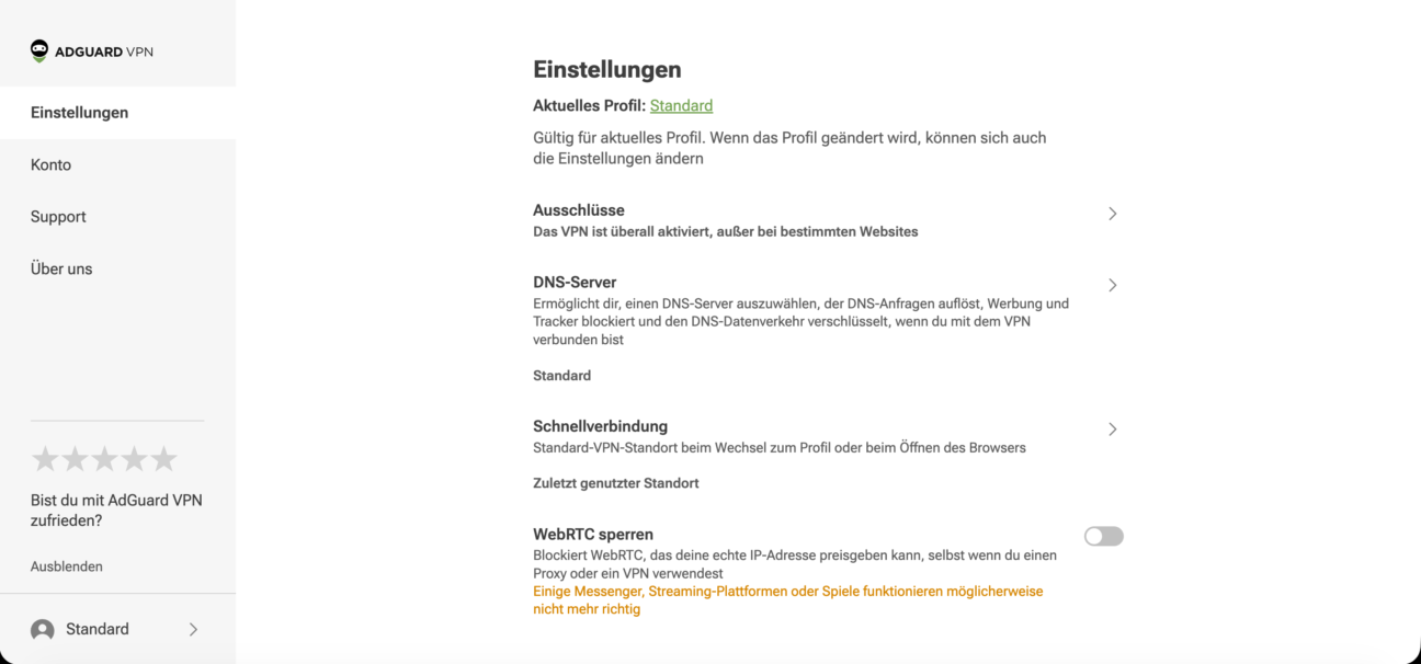Einstellungen