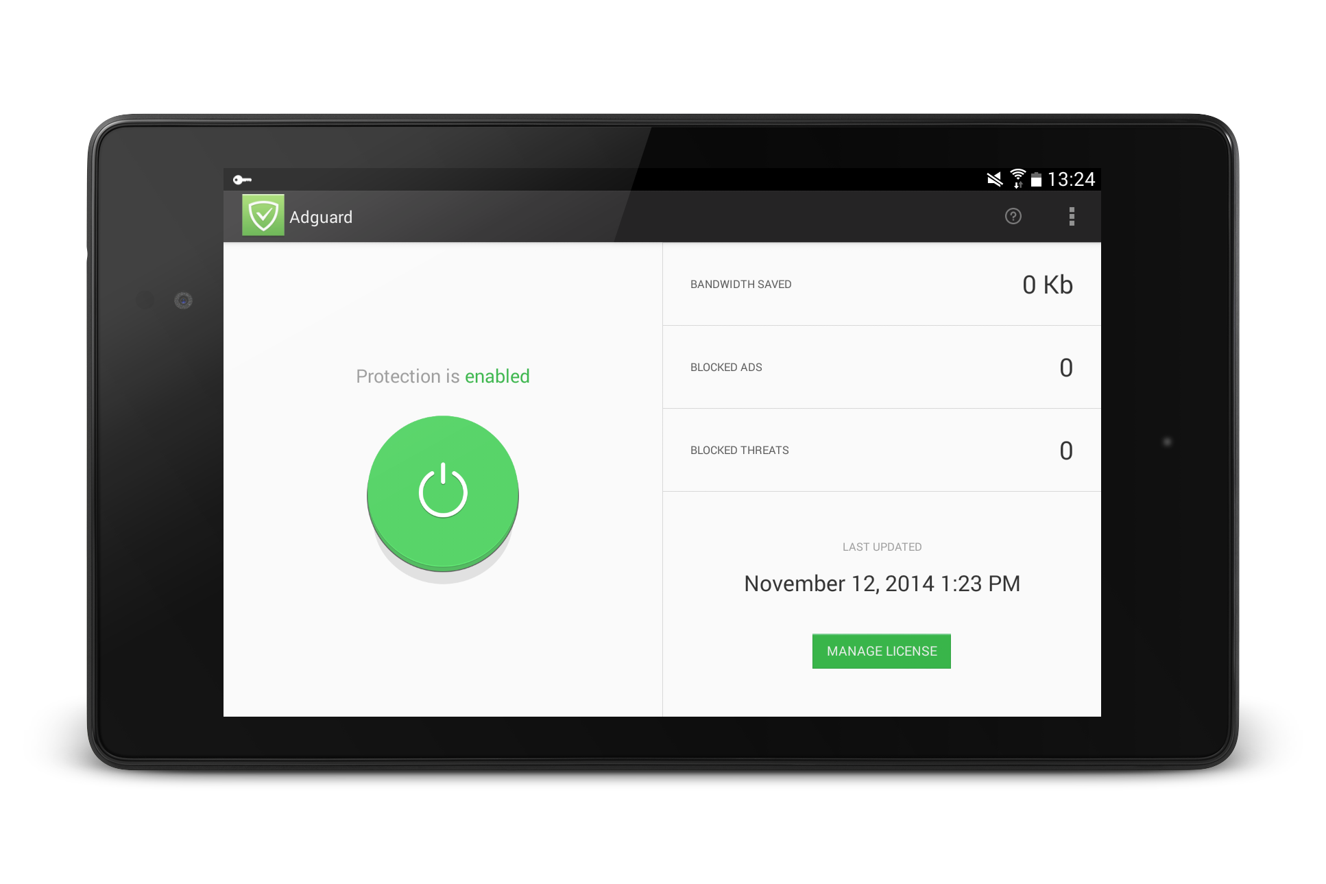 11/13/2014 - Adguard app for Android