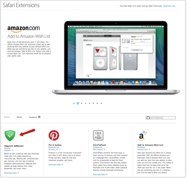 07/04/2014 - Extension for Safari
