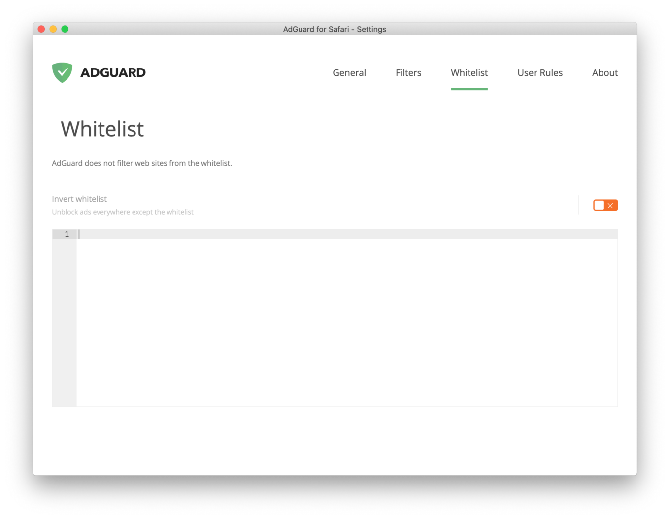 adguard whitelist access