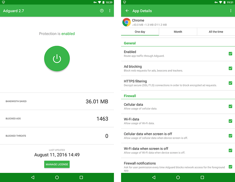 Adguard for Android 2.7