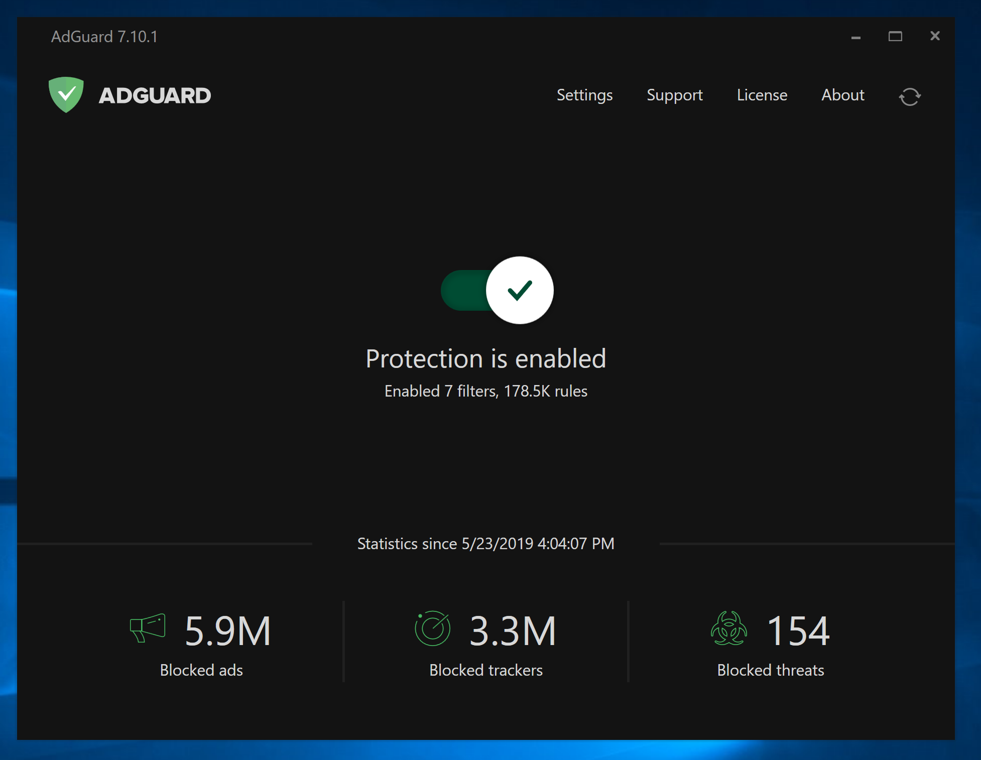 AdGuard protects users from ads and trackers in Internet Explorer as well