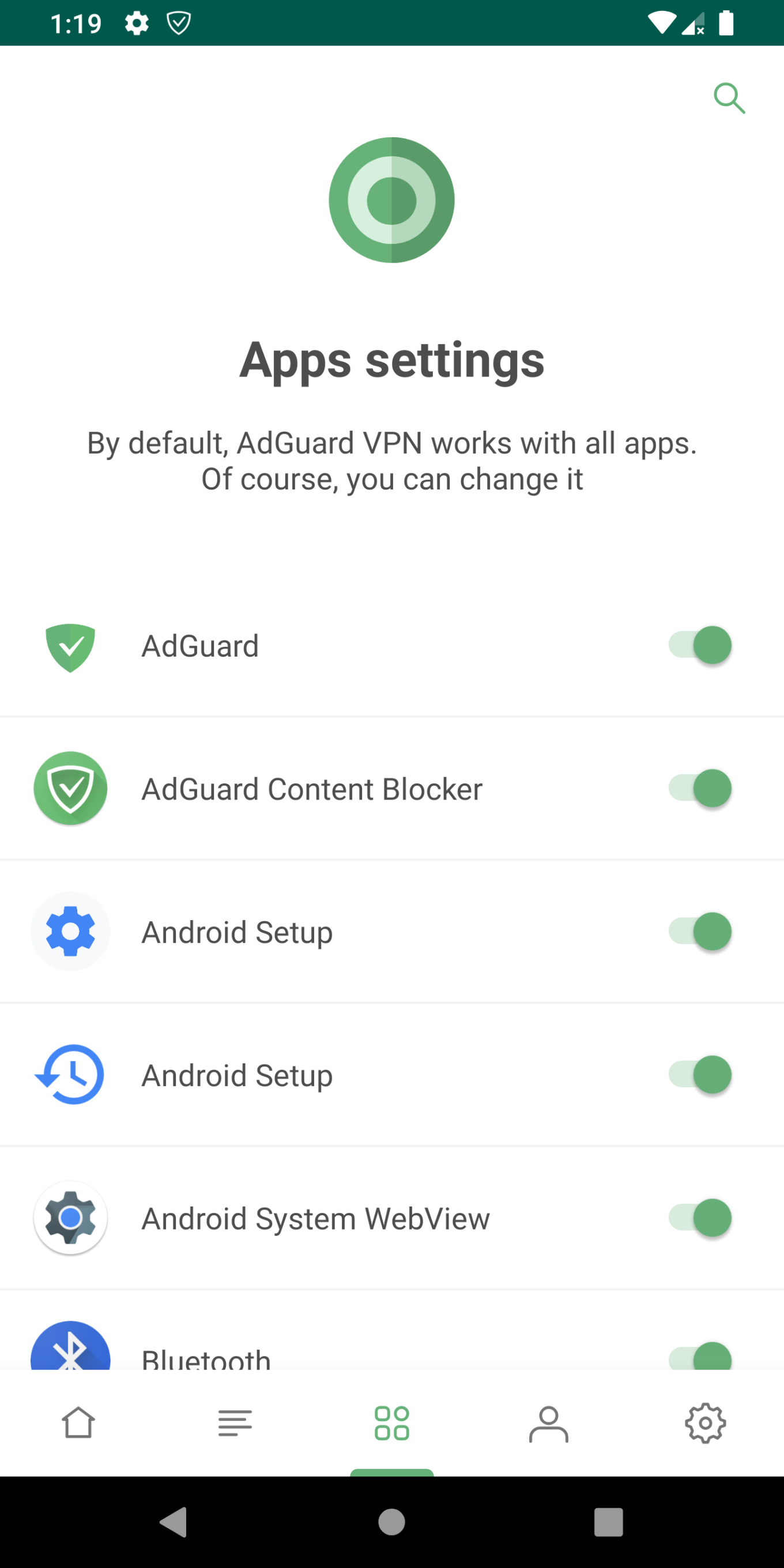 how to disable vpn is activated by adguard notification