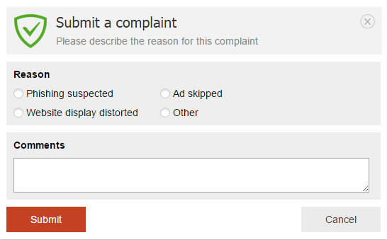 Submit a complaint