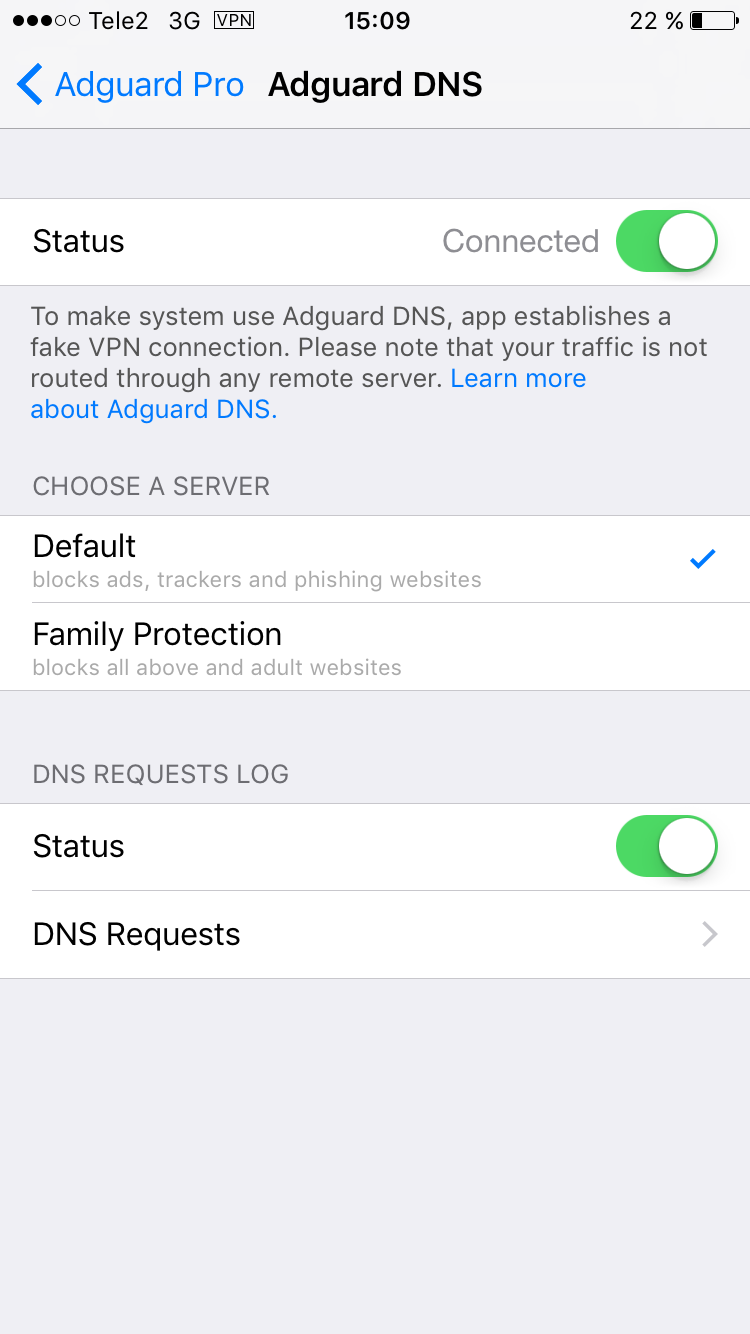 Adguard DNS Семейный режим