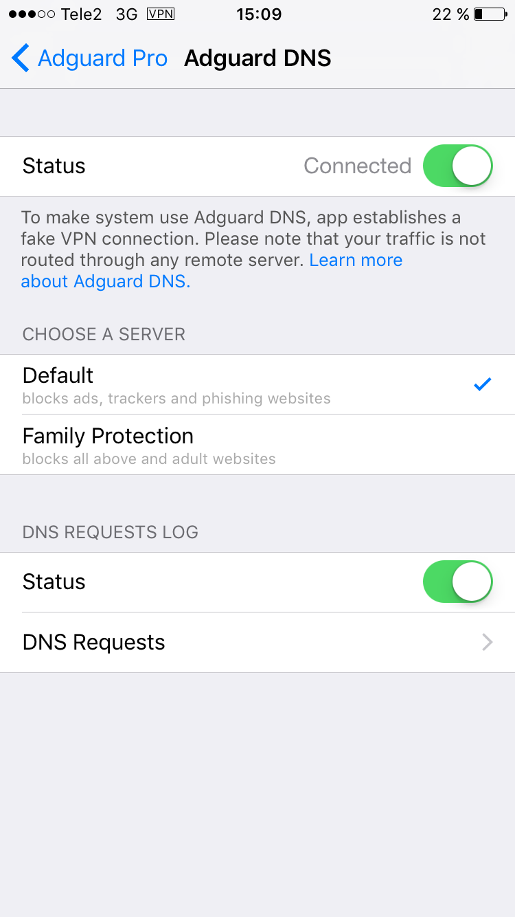 adguard dns ios 12