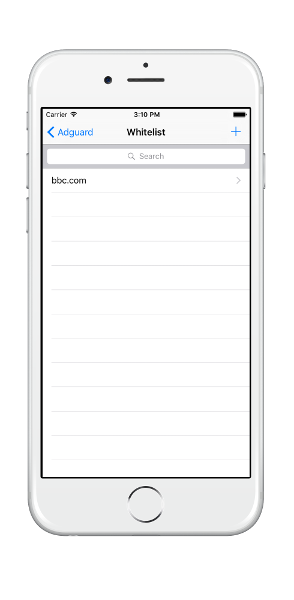 adguard whitelist ios