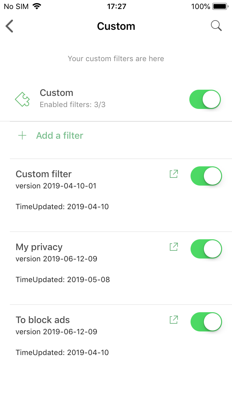 adguard filters ios